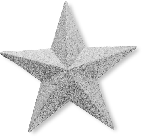 Gold Star Isolated on White